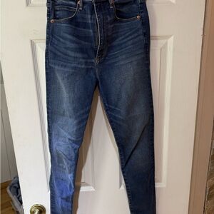 Abercrombie & Fitch Ultra High Rise Super Skinny Jeans - Deep Indigo